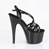 Pleaser - ADORE713 Ankle strap sandal - Black Product image